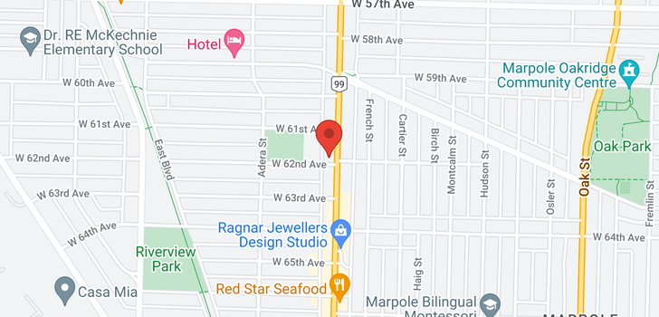 map of 1505 W 62ND AVENUE